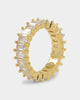 NXS Baguette Ring Iced Gold