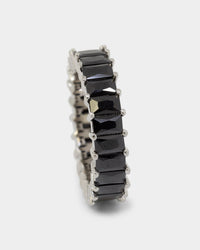 NXS Baguette Ring Iced Black