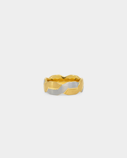 NXS Twisted Tungsten Ring Gold/Tungsten
