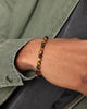 NXS Tiger Eye Bracelet Steel/Brown