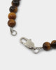 NXS Tiger Eye Necklace Steel/Brown