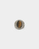 NXS Tiger Eye Ring Steel/Brown