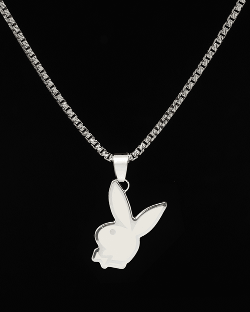 Playboy By House Of Auric Playboy Bunny Pendant Sterling Silver