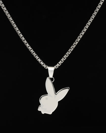 Playboy By House Of Auric Playboy Bunny Pendant Sterling Silver
