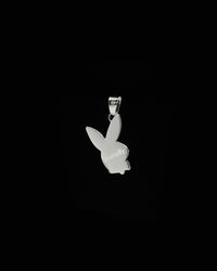 Playboy By House Of Auric Playboy Bunny Pendant Sterling Silver