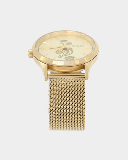 Carre Tourbillion Watch Gold