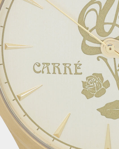 Carre Tourbillion Watch Gold