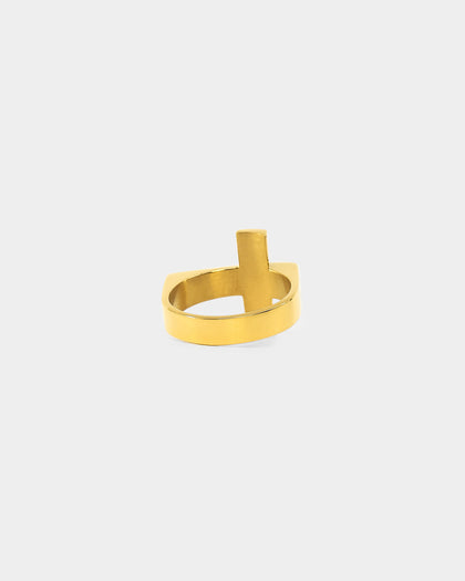 NXS Cross Ring Gold