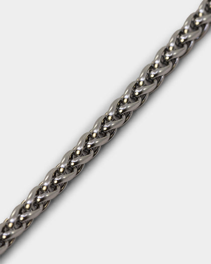 NXS Wheat Chain White Gold