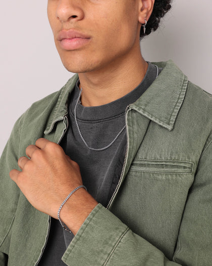 NXS Wheat Chain White Gold