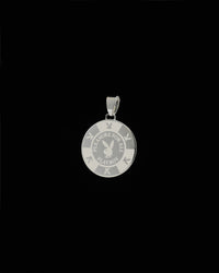 Playboy By House Of Auric Playboy Chip Pendant Sterling Silver