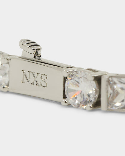 NXS Jesse Duo Stone Bracelet Iced White Gold