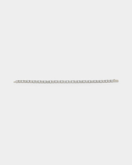 NXS Jesse Duo Stone Bracelet Iced White Gold