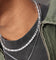 NXS Jesse Duo Stone Chain Iced White Gold
