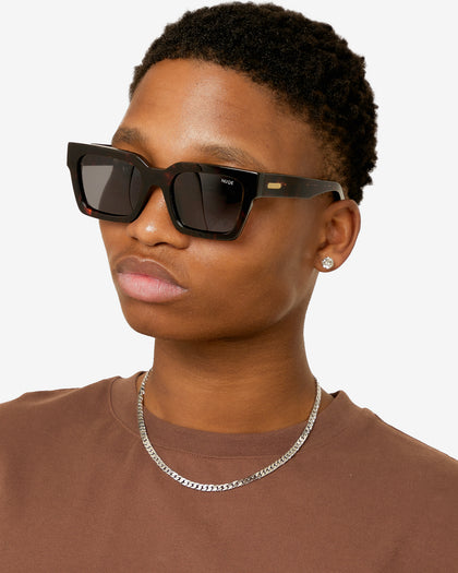 NXS Flat Faced Curb Chain White Gold