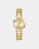Guess Mainline Women's Crystal Clear Watch Gold