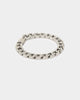 NXS Hex Cut Curb Bracelet White Gold