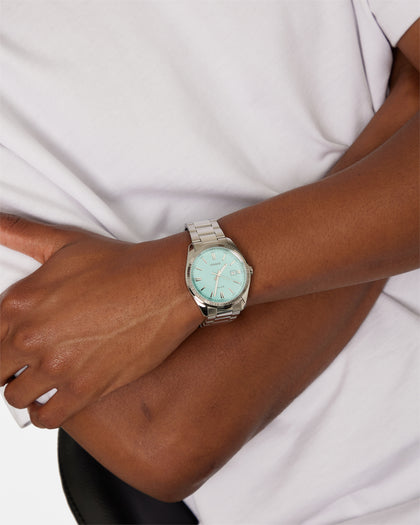 Casio MTP1302PD-2A2 Watch Silver/Turquoise