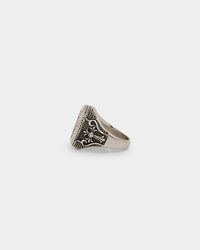 NXS Heirloom Cross Ring White Gold