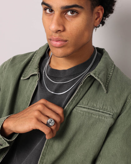 NXS Heirloom Cross Ring White Gold