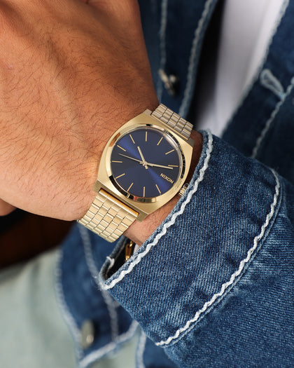 Nixon Time Teller Watch Light Gold/Cobalt Culture Kings