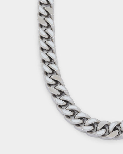 Guess Mainline X Culture Kings Glow In The Dark Necklace Silver/Glow