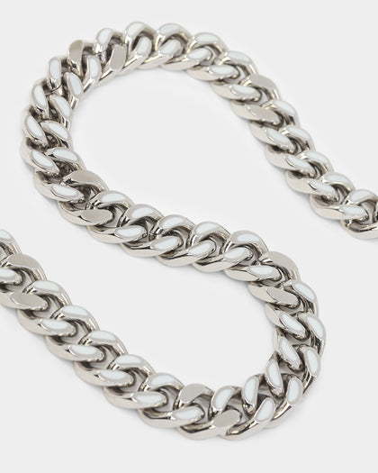 Guess Mainline X Culture Kings Glow In The Dark Necklace Silver/Glow