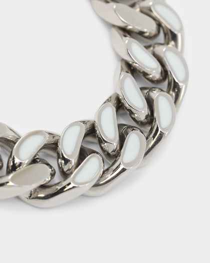 Guess Mainline X Culture Kings Glow In The Dark Necklace Silver/Glow