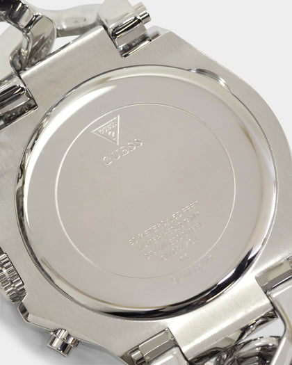 Guess Mainline Baron Silver Watch Silver