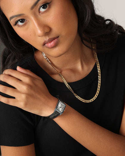 Casio Women's LTPV007L-7B1 Watch Black/Silver