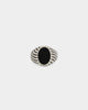 NXS Onyx Eye Ring Steel/Black