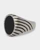 NXS Onyx Eye Ring Steel/Black