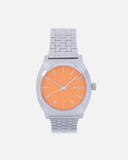 Nixon Time Teller Watch Silver/Mandarin