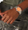 Nixon Time Teller Watch Silver/Mandarin