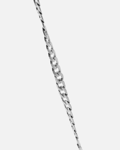 NXS 4.3mm Smooth Cut Cuban Chain White Gold
