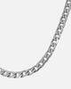 NXS 4.3mm Smooth Cut Cuban Chain White Gold