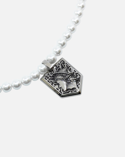 Loiter X Attack On Titan Wall Maria Pearl Chain Steel/Pearl