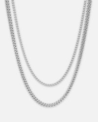 NXS Duo Cuban Set White Gold
