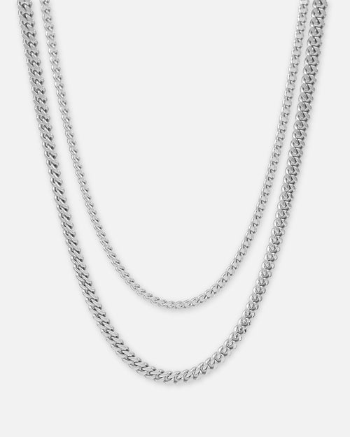 NXS Duo Cuban Set White Gold