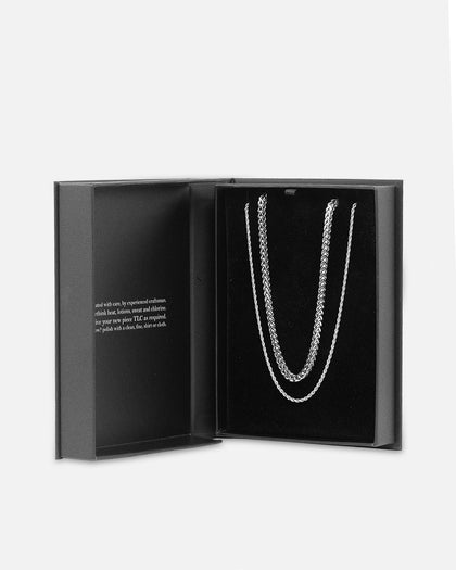 NXS Franco Rope Chain Set White Gold