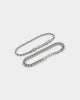 NXS Cuban Rope Bracelet Set White Gold