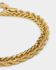 NXS Wheat Rope Bracelet Set Gold