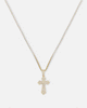 NXS Iced Sanctity Cross Pendant Iced Gold