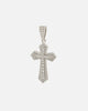 NXS Iced Sanctity Cross Pendant Iced White Gold