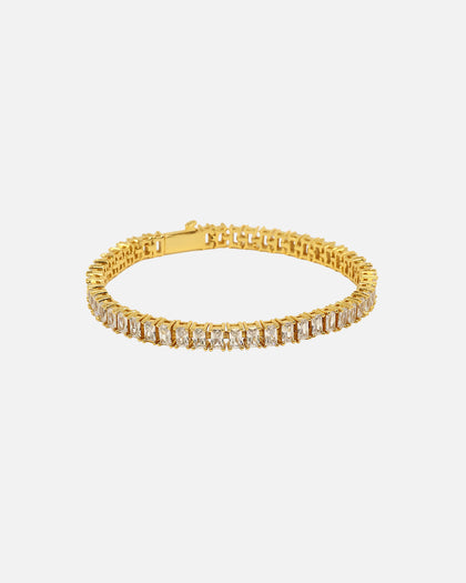 NXS Iced Baguette Bracelet Iced Gold