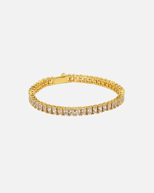 NXS Iced Baguette Bracelet Iced Gold