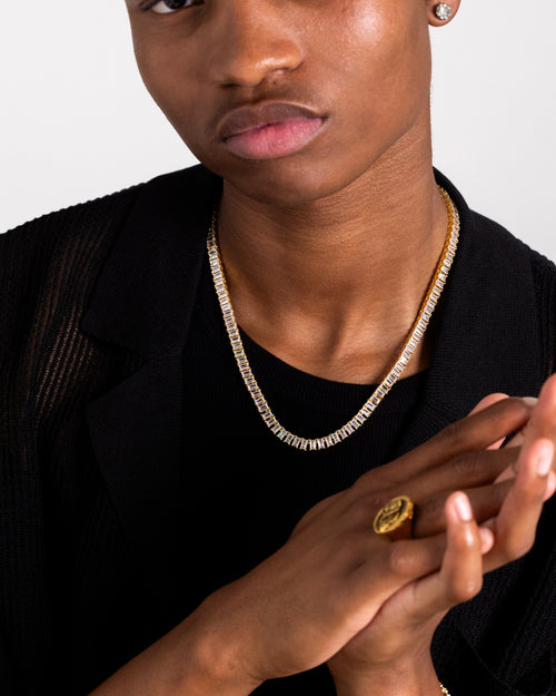 NXS Iced Baguette Chain Iced Gold