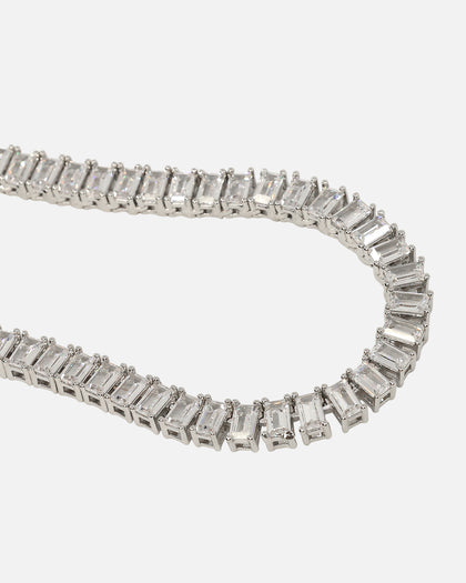 NXS Iced Baguette Chain Iced White Gold