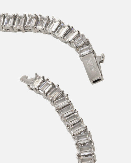 NXS Iced Baguette Chain Iced White Gold