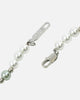 NXS Dagger Pearl Necklace White Gold/Blue